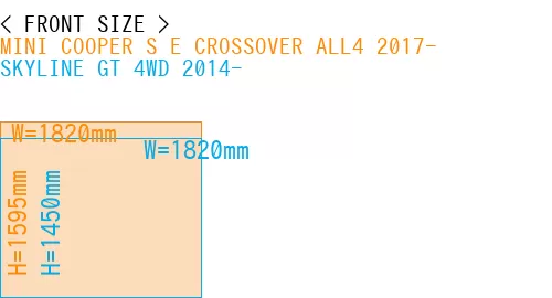 #MINI COOPER S E CROSSOVER ALL4 2017- + SKYLINE GT 4WD 2014-
